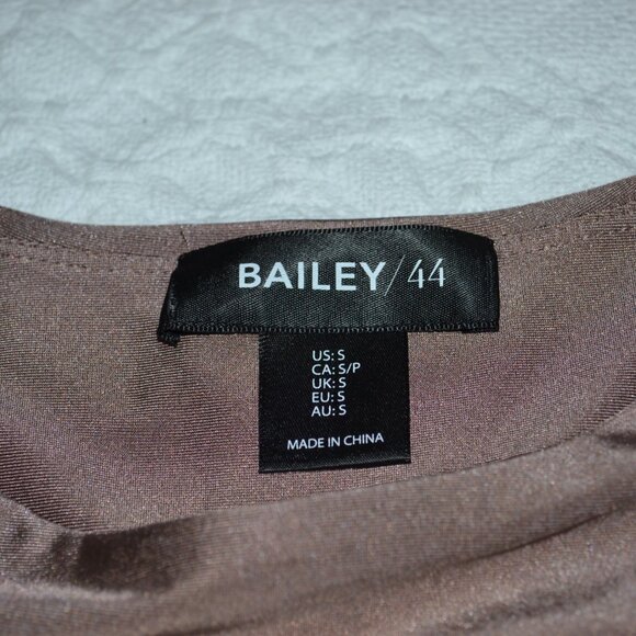 Bailey 44 Women Silky Brown Bodysuit Small - Picture 3 of 10